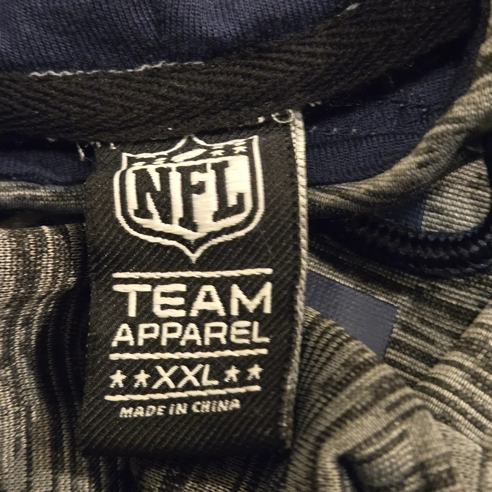 NFL Tennessee Titans Team Apparel Women XXL Mottled Gray/Silver Hoodie Sweatshrt - Picture 10 of 16